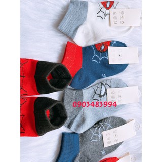 Set 10 Đôi Tất Siêu Nhân Cho Bé ( Màu Đỏ )