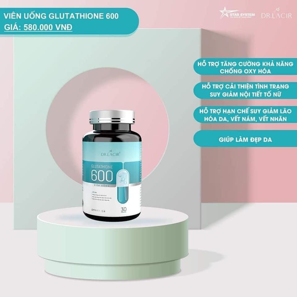 Viên Uống Trắng Da , Mờ Nám Glutathione 600