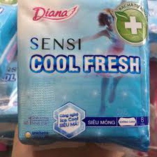 Combo 6 gói băng vệ sinh Diana Sensi Cool Fresh không có cánh