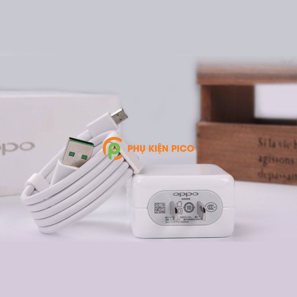 Cốc sạc nhanh Oppo chuẩn sạc VOOC 3.0 chính hãng bóc máy - Củ sạc nhanh Oppo 5V/ 4A 20W dây sạc chân Micro Usb