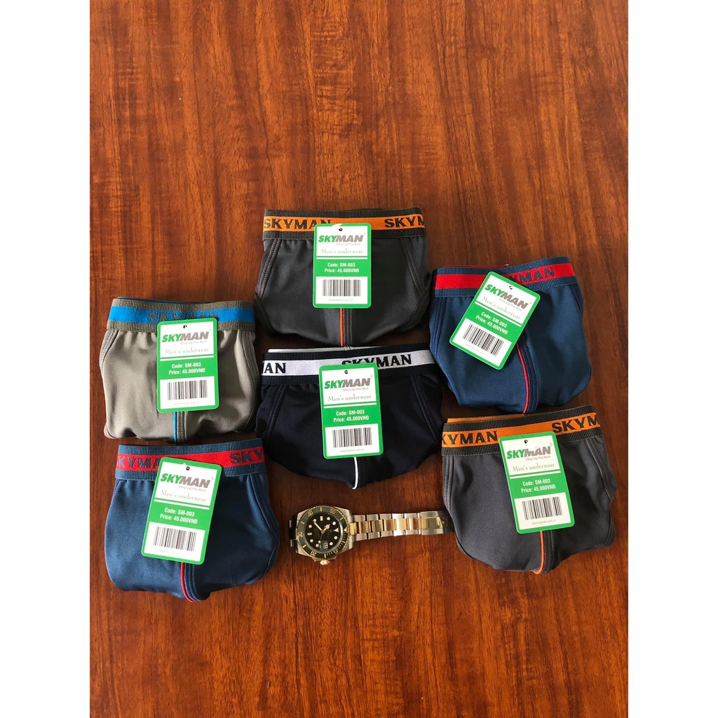 (Free ship – 5 quần) Quần lót nam - sịp nam SKYMAN thun lạnh - MÃ: SM-003