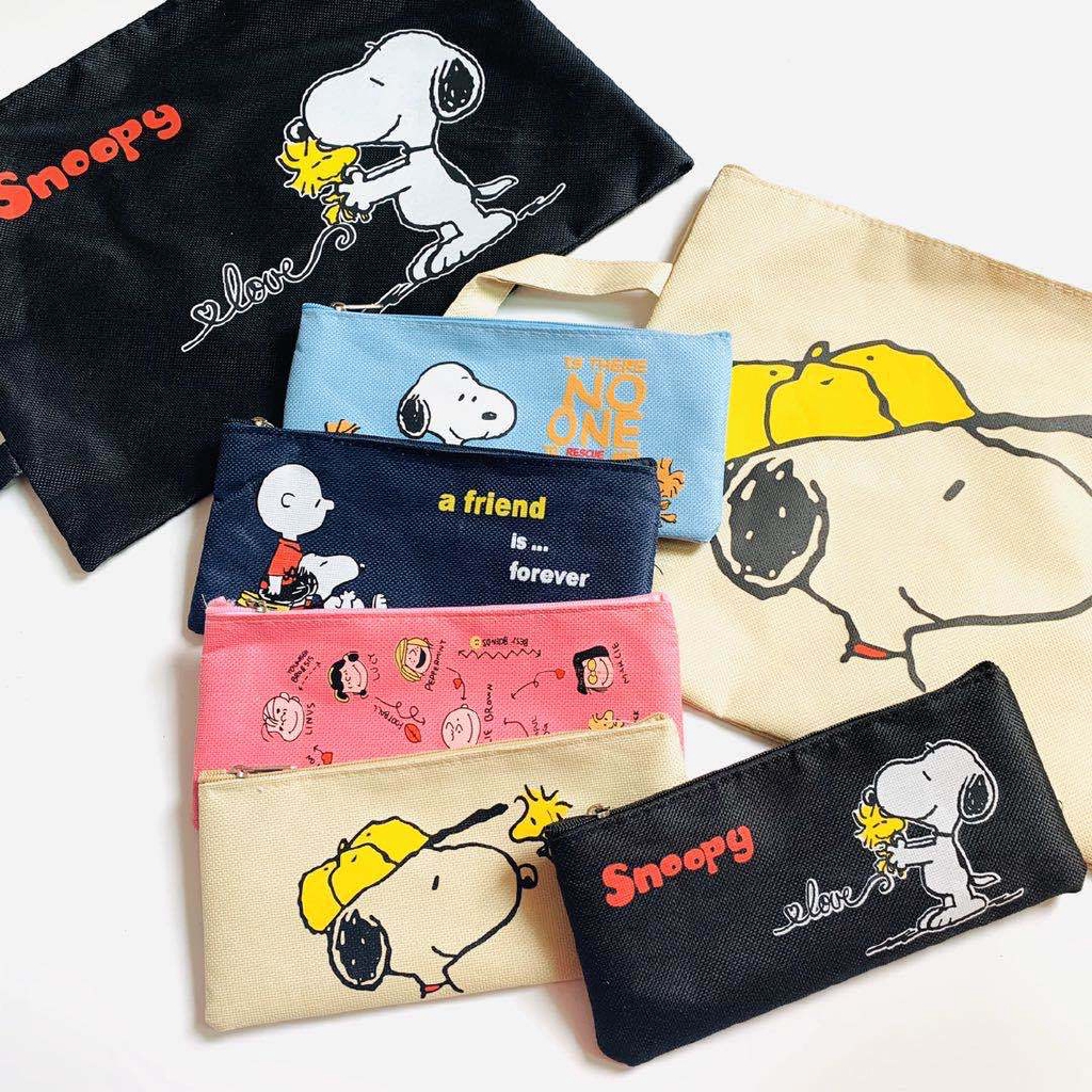 ⭐Cuộc sống ở Sumikkogurashi⭐Túi Đựng Bút Hình Snoopy Đáng Yêu Thời Trang Hàn Quốc Cho Nữ