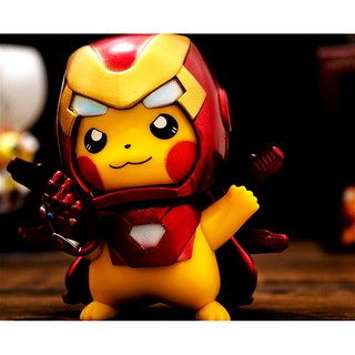 Mô hình đồ chơi cosplay iron man - spider man