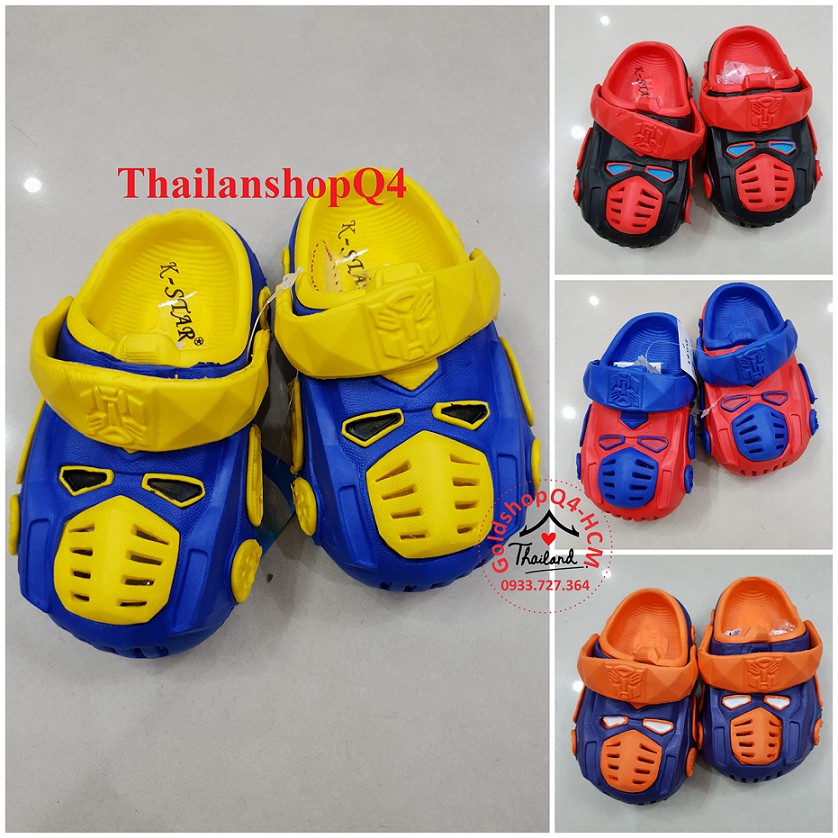 SALE 40%- Giày nhựa xe hơi Transformers bé trai Thái Lan size 18-24