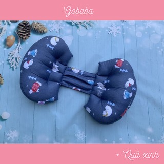 Gối bầu cánh tiên Gobaba vải cotton lụa Hàn Quốc, bông mềm mại giúp mẹ ngủ ngon con khỏe mạnh