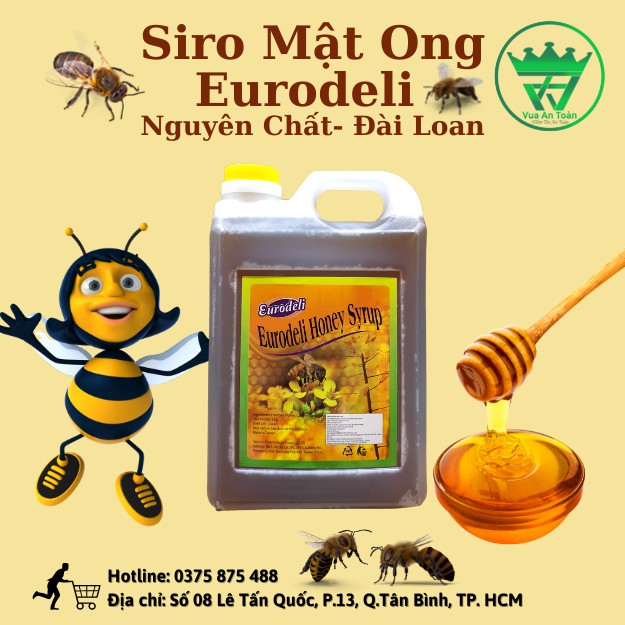 Siro Mật Ong Nguyên Chất (EURODELI – ĐÀI LOAN) 3Kg