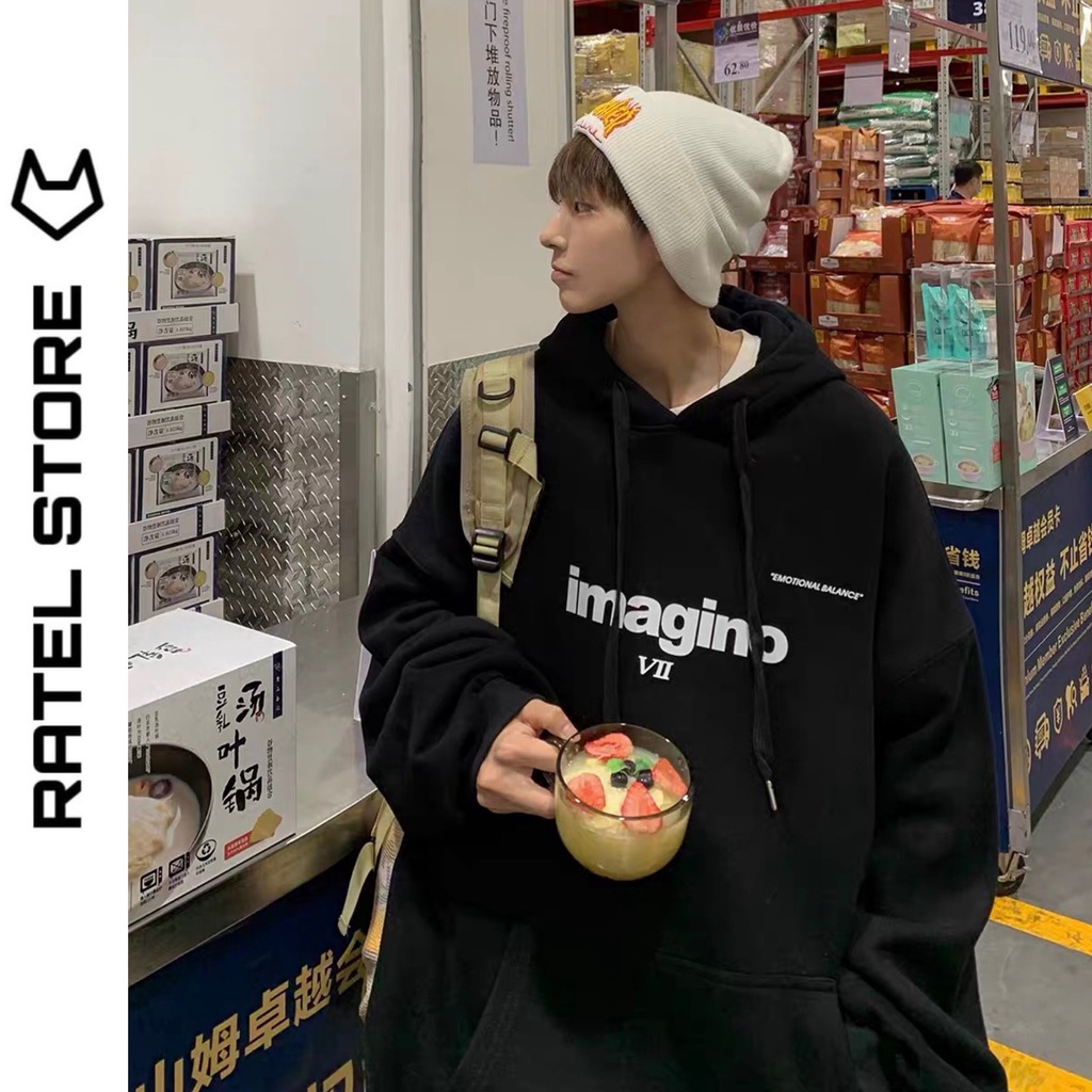 Áo Hoodie Local Brand Nỉ Bông Nam Nữ IMAGINO Unisex Form Rộng