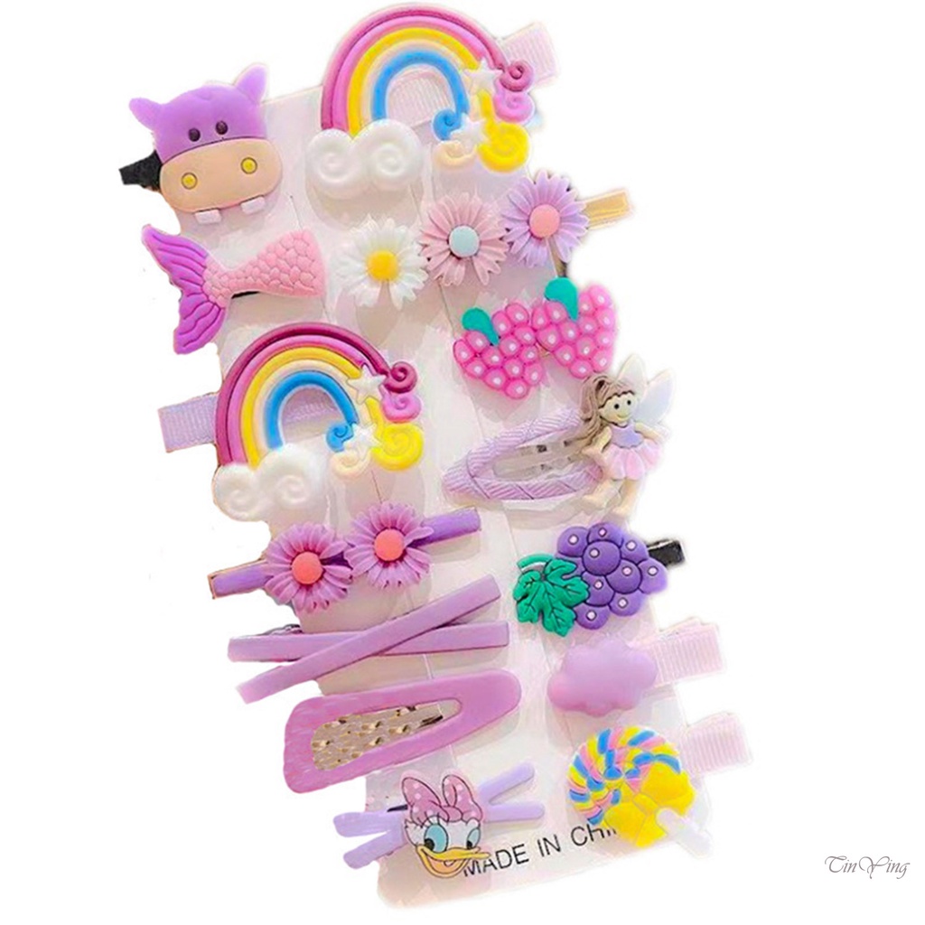 GETNOIVAS Kẹp Tóc Hình Thú Hoạt Hình Dễ Thương Cho Bé Gái