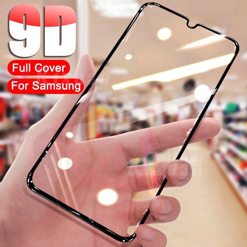 Samsung A03S_Kính cường lực full màn hình 9D Full keo cao cấp
