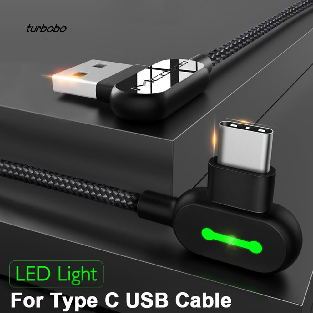 Dây cáp sạc dữ liệu USB loại C chữ L dài 0.5m / 1.2m / 1.8m dành cho game thủ