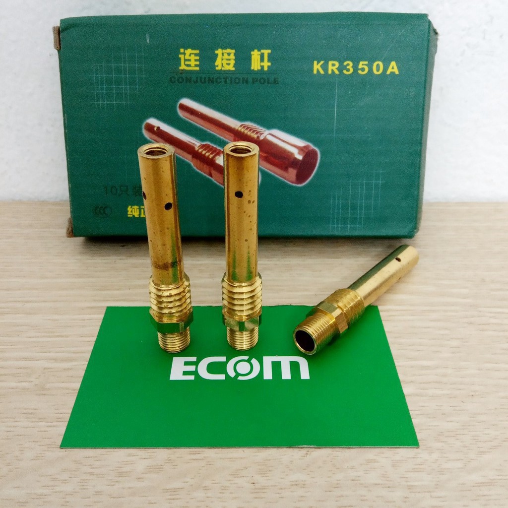 Nối bép mig 350 ren ngoài đồng vàng - Phụ kiện Mig 350