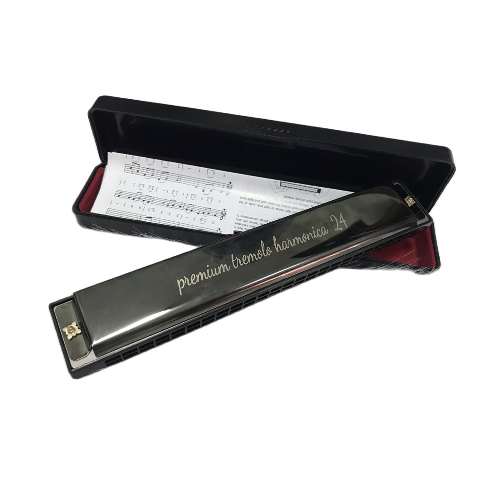 Kèn Harmonica 24 Lỗ tặng kèm hộp đựng cao cấp