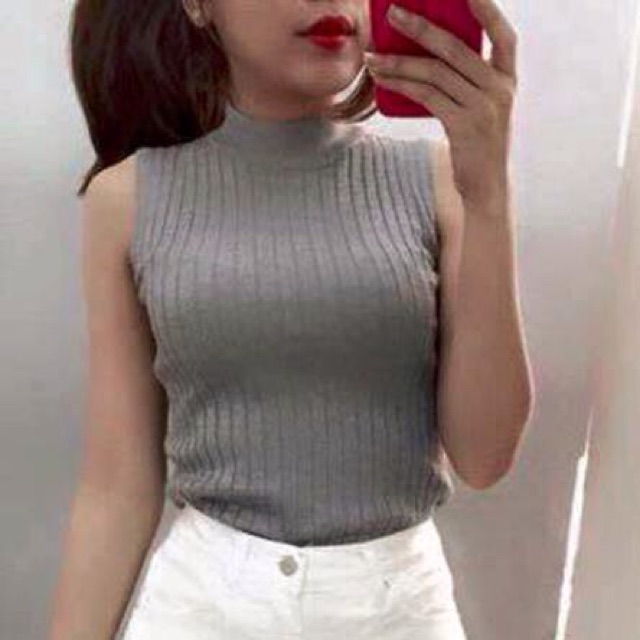 Áo len sát nách cổ 3 phân