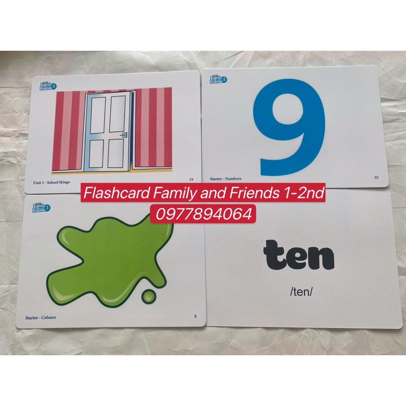 [PHIÊN BẢN 2nd] Flashcard Family and Friends Stater -1-2-3-4-5