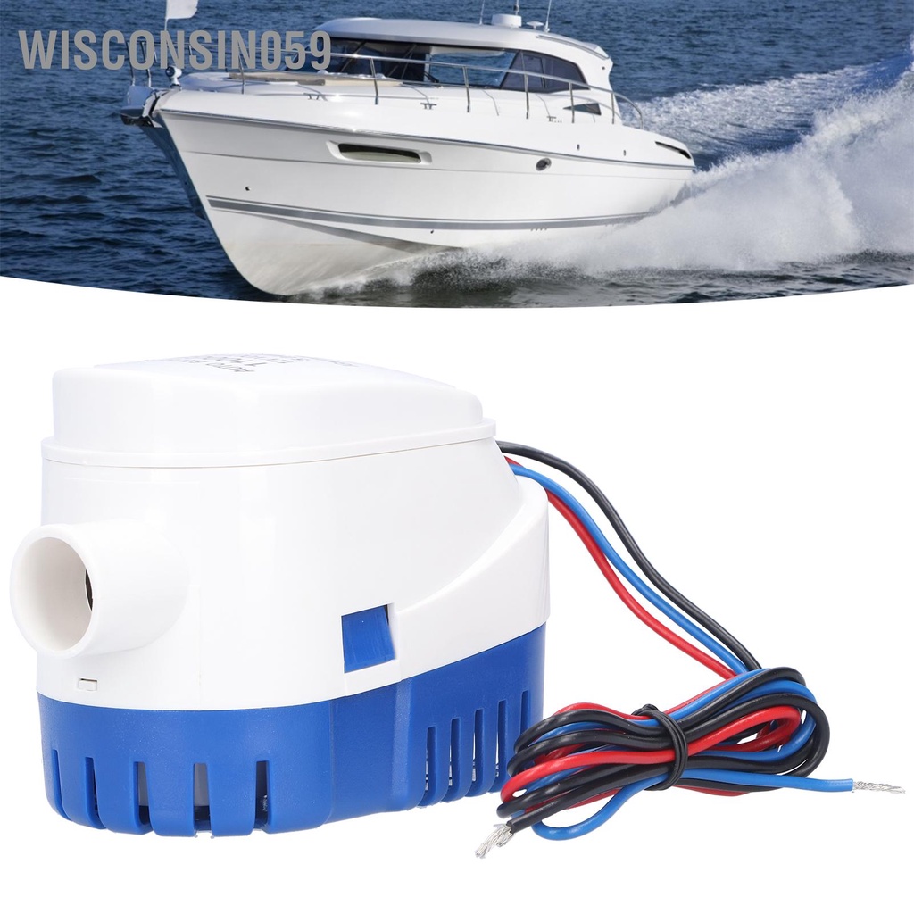 [Hàng Sẵn] Máy bơm chìm Bilge Điện nước tự động Phụ kiện ABS cho Hệ thống thoát【Wisconsin059】