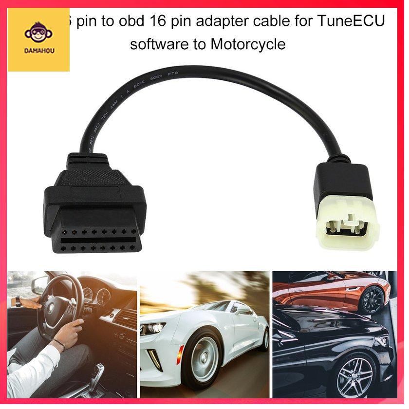 Cáp chuyển đổi KTM 6 chân sang obd 16 chân cho phần mềm TuneECU cho Xe máy