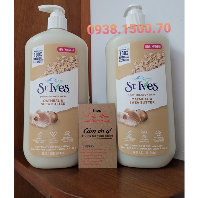 Sữa Tắm ST.ives STIVES St ives Yến Mạch và Bơ có vòi 946ml