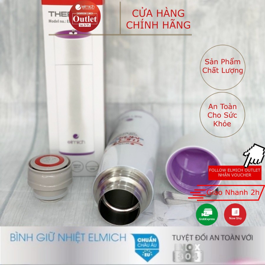 Bình Giữ Nhiệt Inox 304  Nóng 8h Lạnh 12h ELMICH El3655 500ml