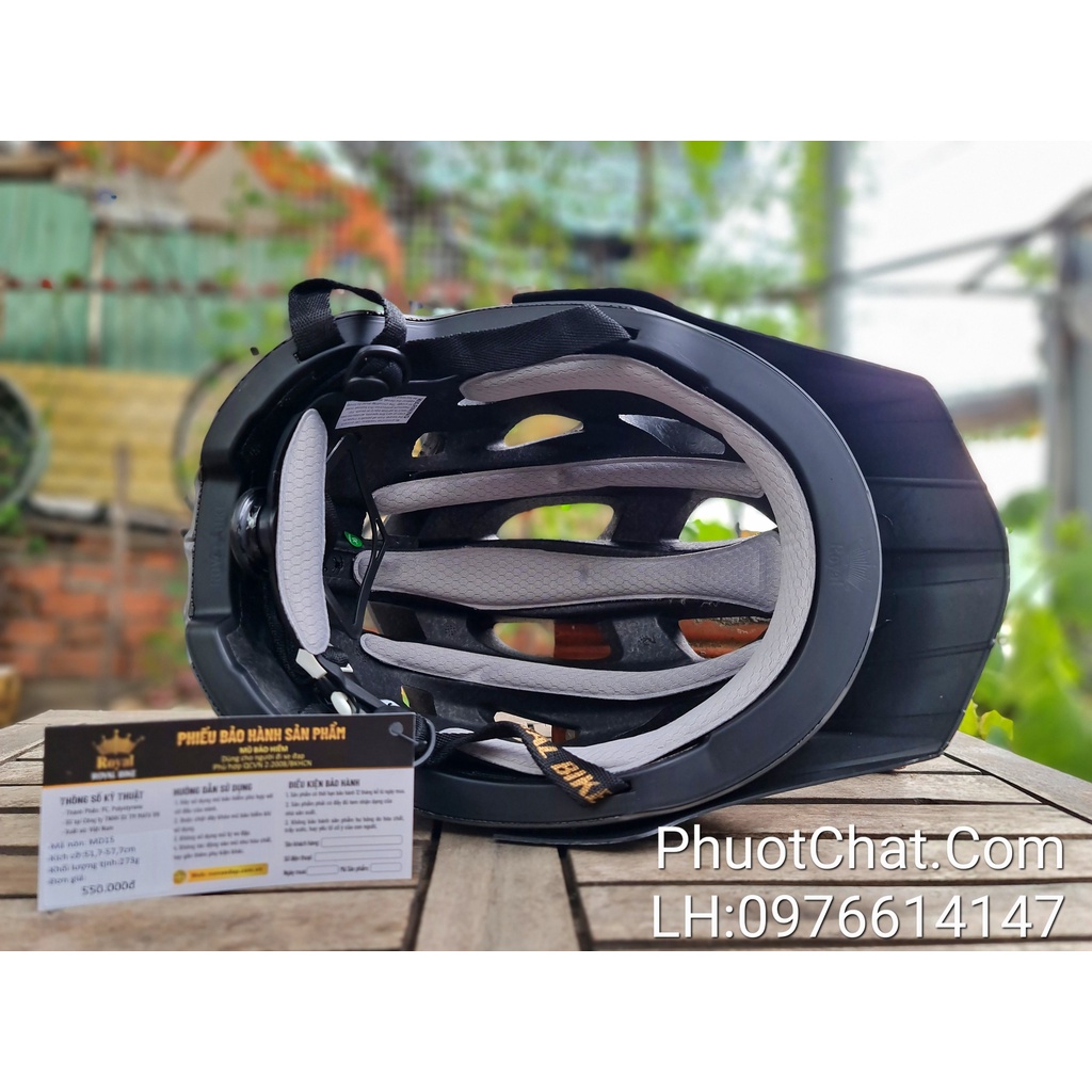 Nón Bảo Hiểm thể thao,Nón xe đạp Royal MD15 Màu Xám