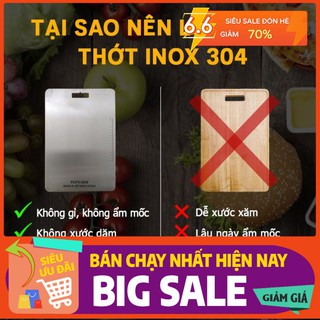 🥰 sale 🥰thớt inox 304 cao cấp size lớn kháng khuẩn