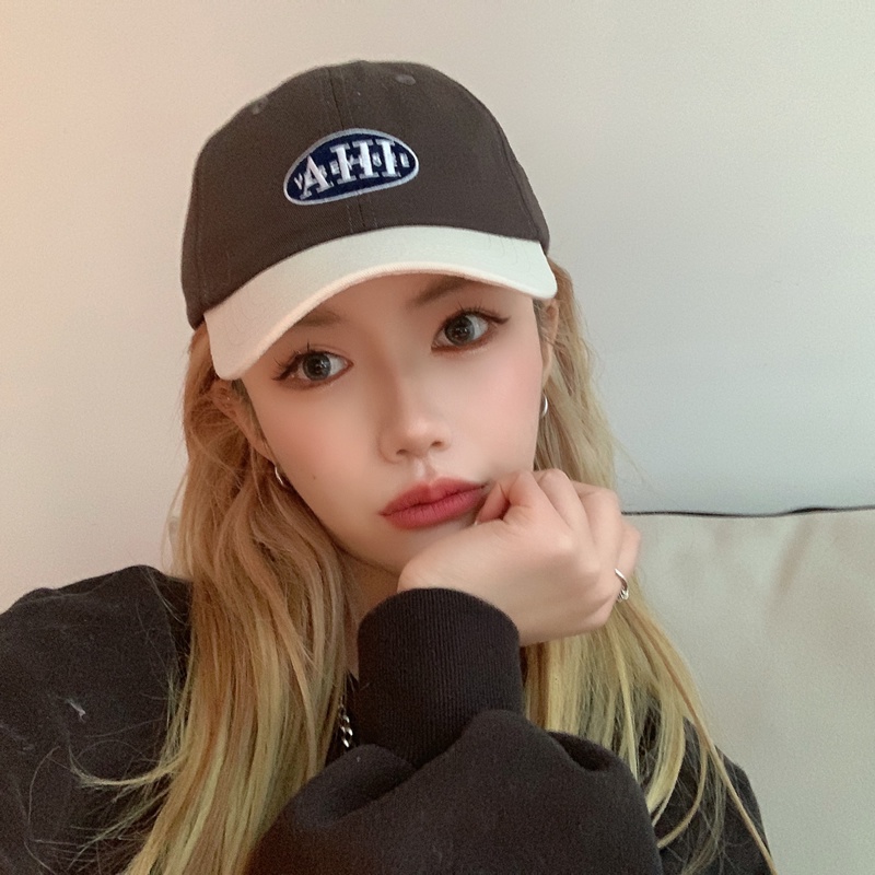 Mũ Lưỡi Trai Mềm Phối Màu Tương Phản Phong Cách Hàn Quốc Dễ Phối Đồ