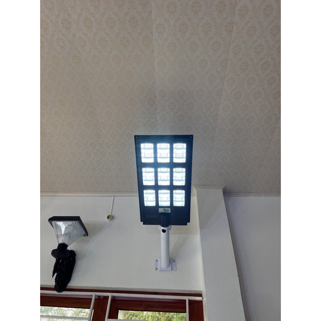 Đèn đường năng lượng mặt trời CX-AT-500 500W Đèn đường liền thể cảm biến chuyển động chống chộm Auto sáng tắt tối tự bật