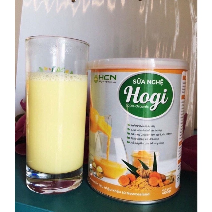 SỮA NGHỆ HOGI 400g Hàng cao cấp Giúp Da Sáng Mịn, Ngừa Nám, giảm cân