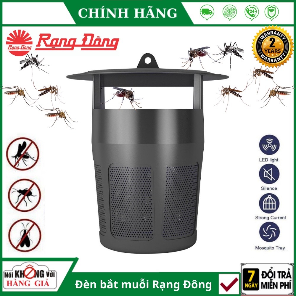 Máy bắt muỗi thông minh Rạng Đông DBM01 5W - đèn bắt muỗi , bắt ruồi , diệt côn trùng tự động công nghiệp hình trụ