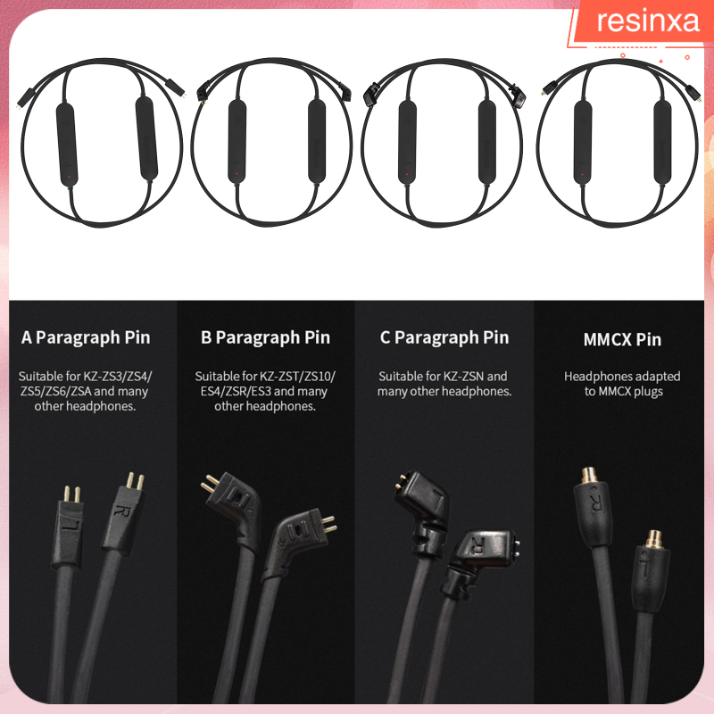 Aptx Bluetooth Module Wireless Upgrade Cable Cord Replaces for KZ Headphones, Waterproof