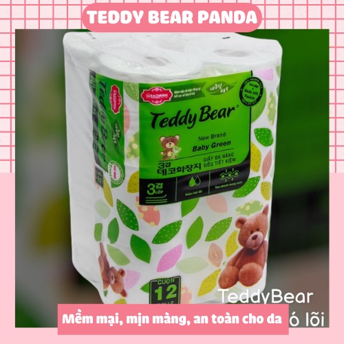 Giấy vệ sinh TEDDY BEAR 12 cuộn có lõi dai mềm