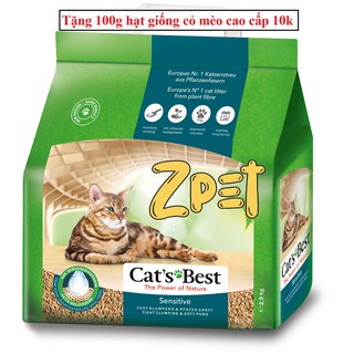 Cát hữu cơ cho mèo Cat's Best Sensitive 8L 2.9kg