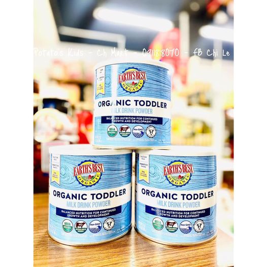 Sữa Bột Earth's Best Organic Toddler Formula 658g