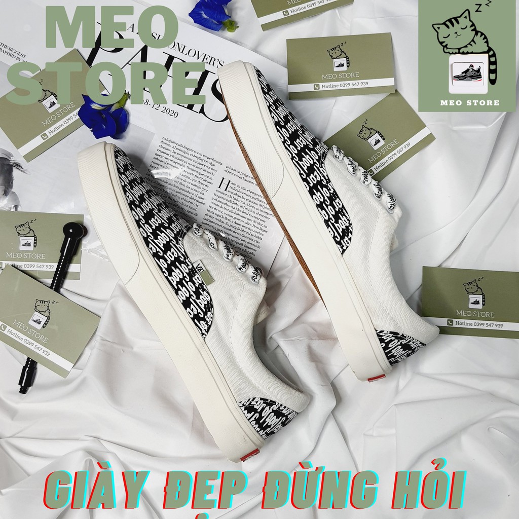 Giày vans, giày fear of god, fog buộc dây nam nữ, tặng tất cổ cao full bill-hộp-hộp bảo vệ, đủ size từ 36-43.