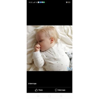 Bộ dài/body sợi tre siêu mềm Bu Baby 18-24m