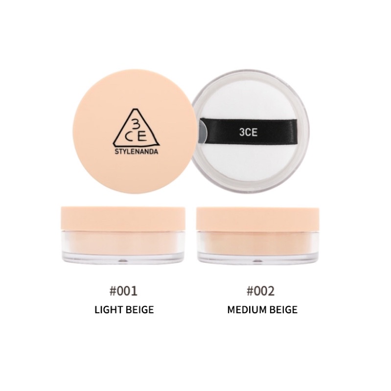 Phấn phủ bột kiềm dầu 3CE Natural Finish Loose Powder