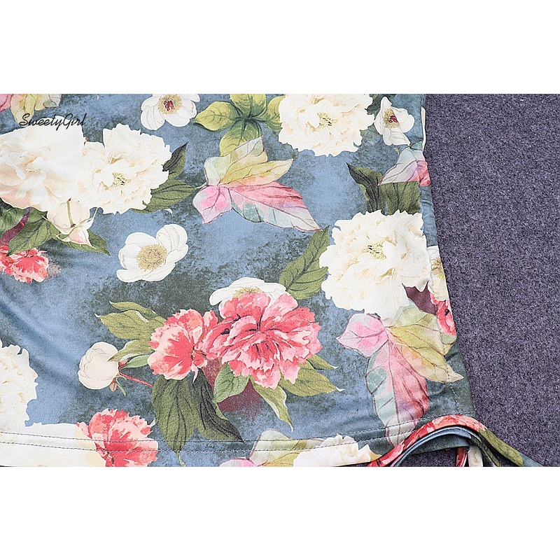 Áo Hai Dây Họa Tiết Hoa 2022 Dáng Ôm Quyến Rũ Cho Nữ