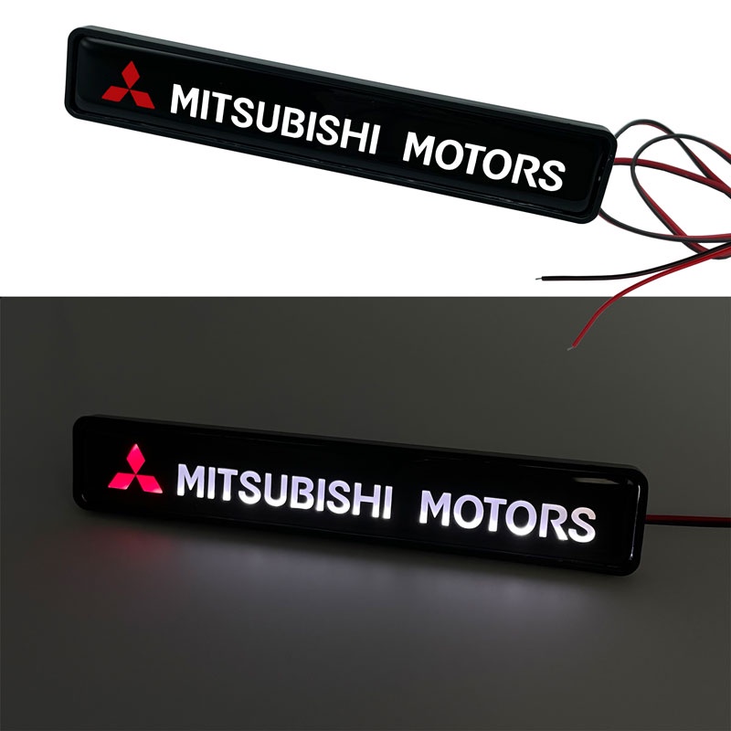Miếng Dán Trang Trí Lưới Tản Nhiệt Đèn LED Dành Cho Xe Hơi Mitsubishi asx outlander xl 3 lancer pajero 4 l200