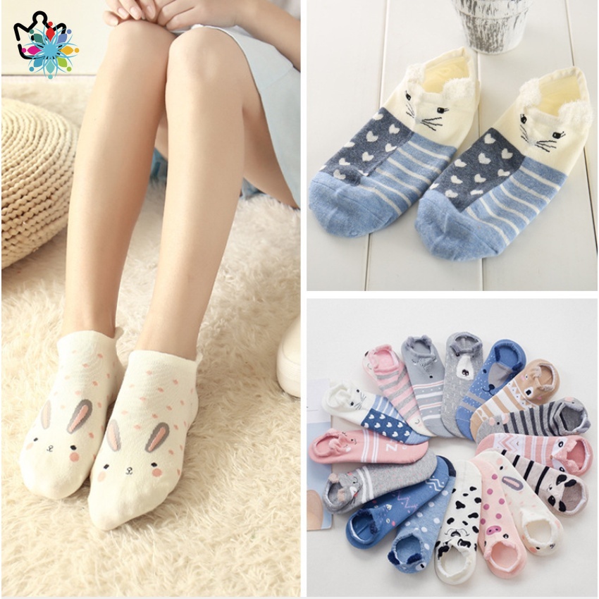 Vớ in hình mèo dễ thương phong cách Hàn Quốc cho nữ #JP6 YKT