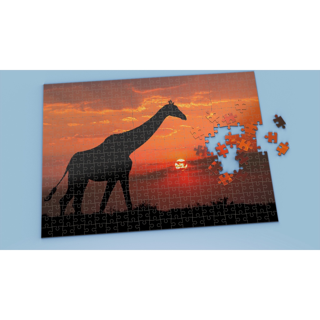 Tranh ghép hình GIRAFFE - Mẫu 1 - Nhận in theo yêu cầu