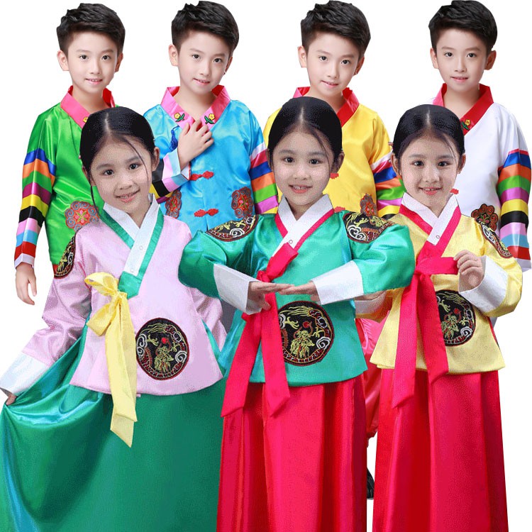 Hanbok Hàn quốc cách tân bé trai và gái. Hàng đặt trước 10 ngày. S2