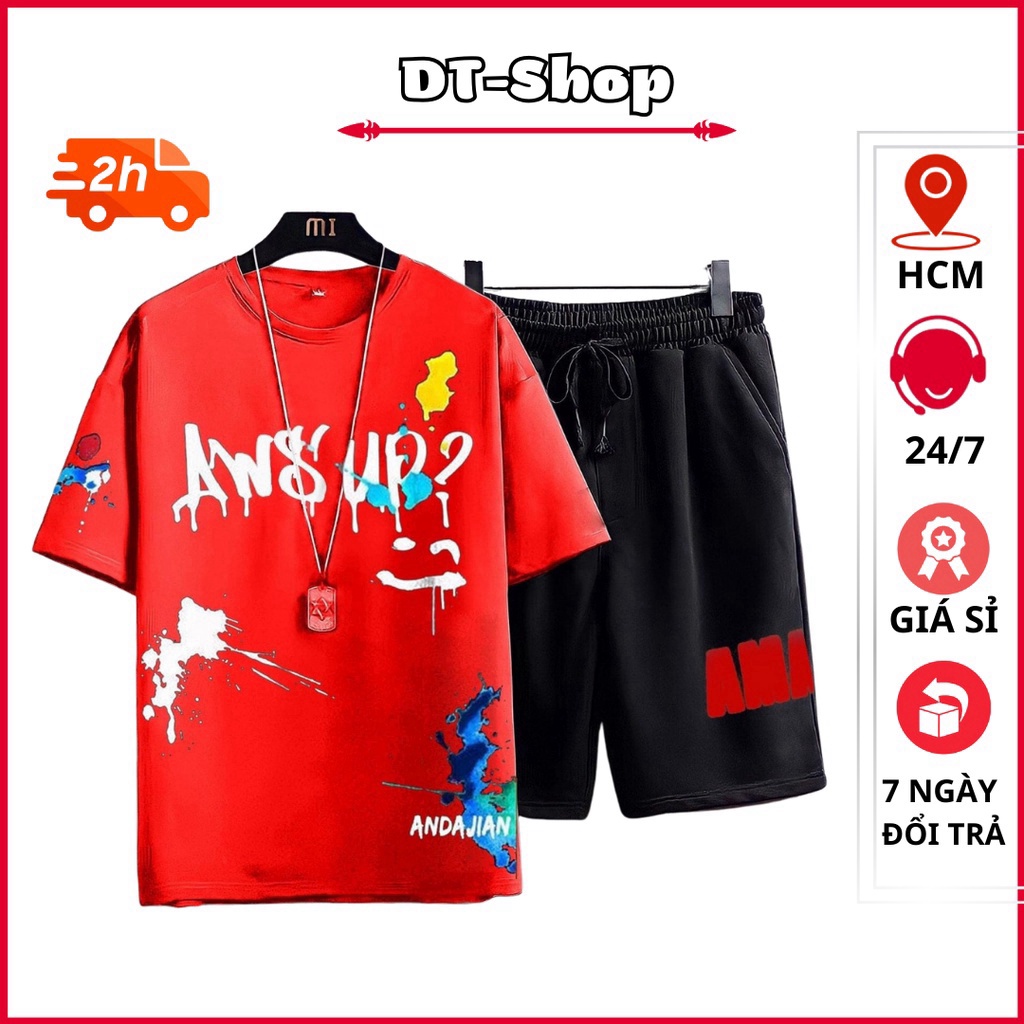 Đồ bộ nam hè FREESHIP Set đồ thể thao nam mặc nhà Phối màu đẹp chất thun thoáng mát mẫu mới 2024 - Hàng Có Sẵn