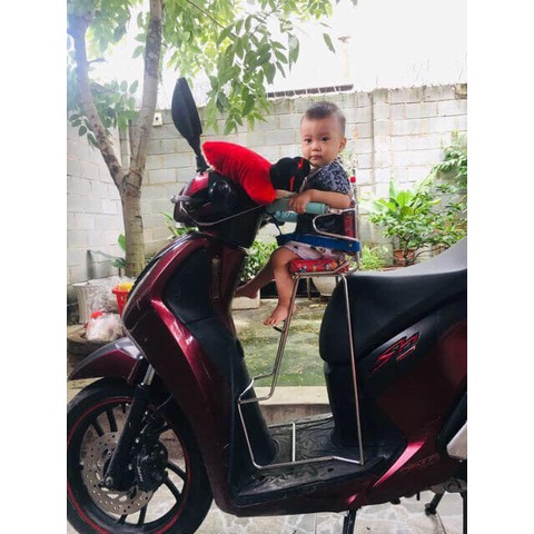 Ghế ngồi xe máy cho bé xe Sh i, Sh150, Ps i có tựa