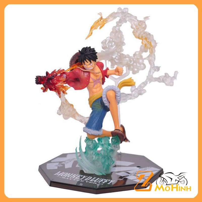 Mô hình One Piece, Mô Hình Monkey D.Luffy Gear 2 Nắm đấm Lửa cao 16cm | Z SHOP - SHOP Mô Hình Z