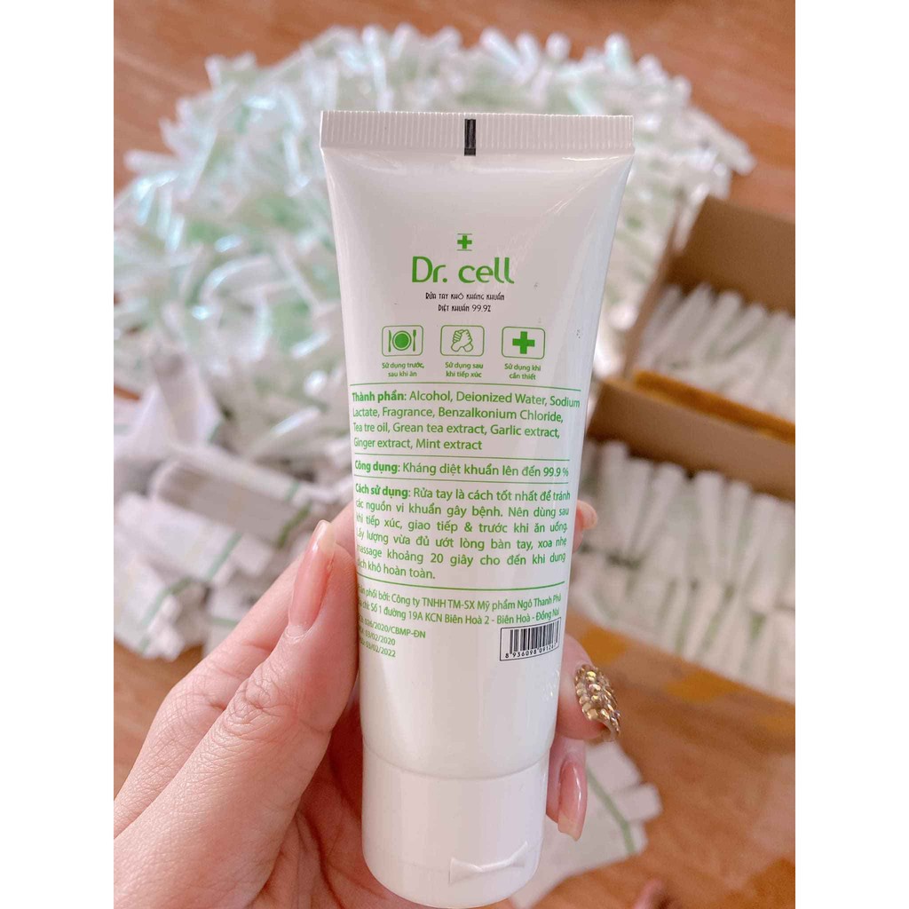 Nước Rửa Tay Khô Dr. Cell Hàn Quốc Diệt Khuẩn 99,9% Mềm Da Với Hương Trà Xanh Dịu Nhẹ | BigBuy360 - bigbuy360.vn