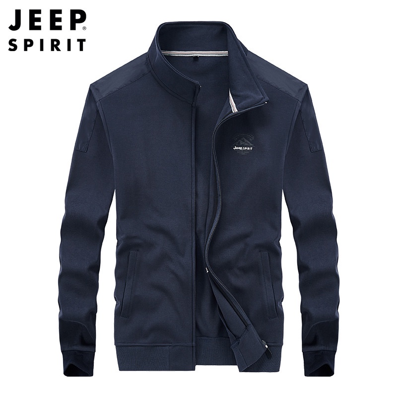 JEEP Áo Khoác Cardigan Dệt Kim Kiểu Dáng Thể Thao Thời Trang Cho Nam Giới