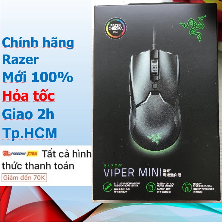 Chuột chơi game Razer Viper Mini - Mới 100% (Hàng Chính Hãng)