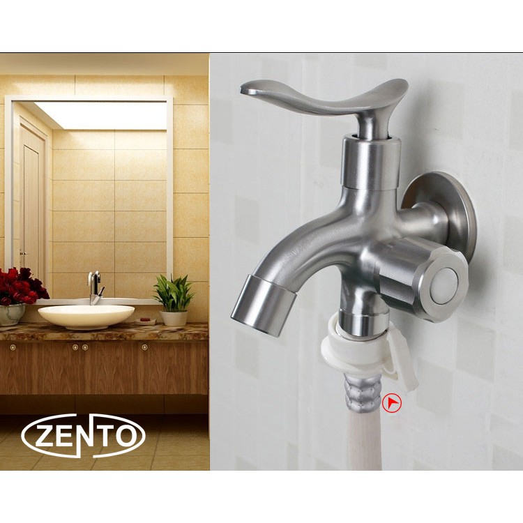 Vòi xả lạnh inox304 đa năng 2 đầu Zento SUS723