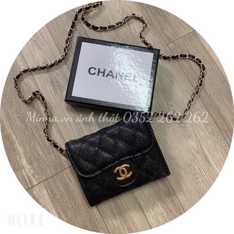Túi xách mini size 12cm dây xích đeo chéo có nhiều ngăn cực hot.