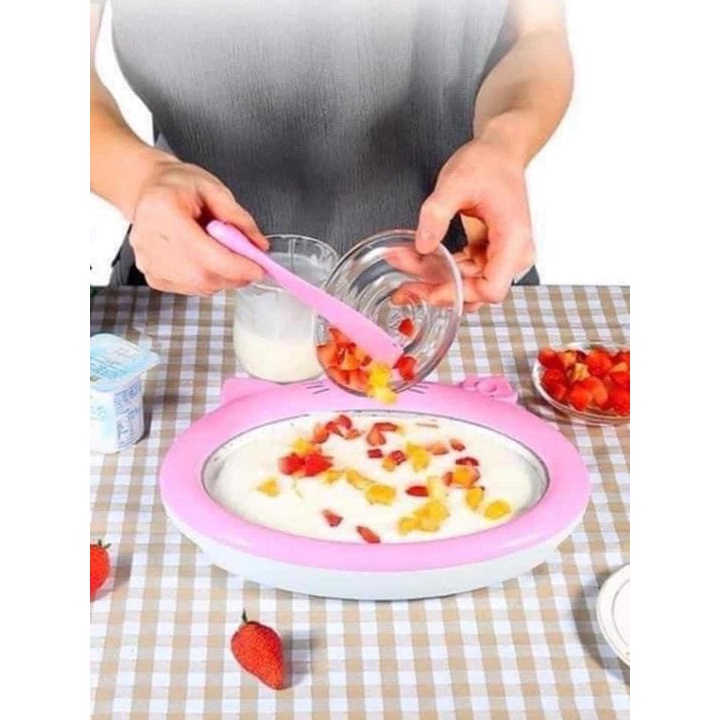 Máy làm kem cuộn lạnh Mini cho bé