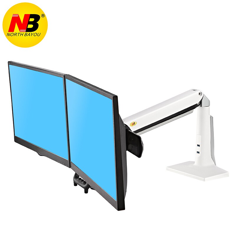 Giá Treo 2 Màn Hình Gắn Bàn North Bayou F27